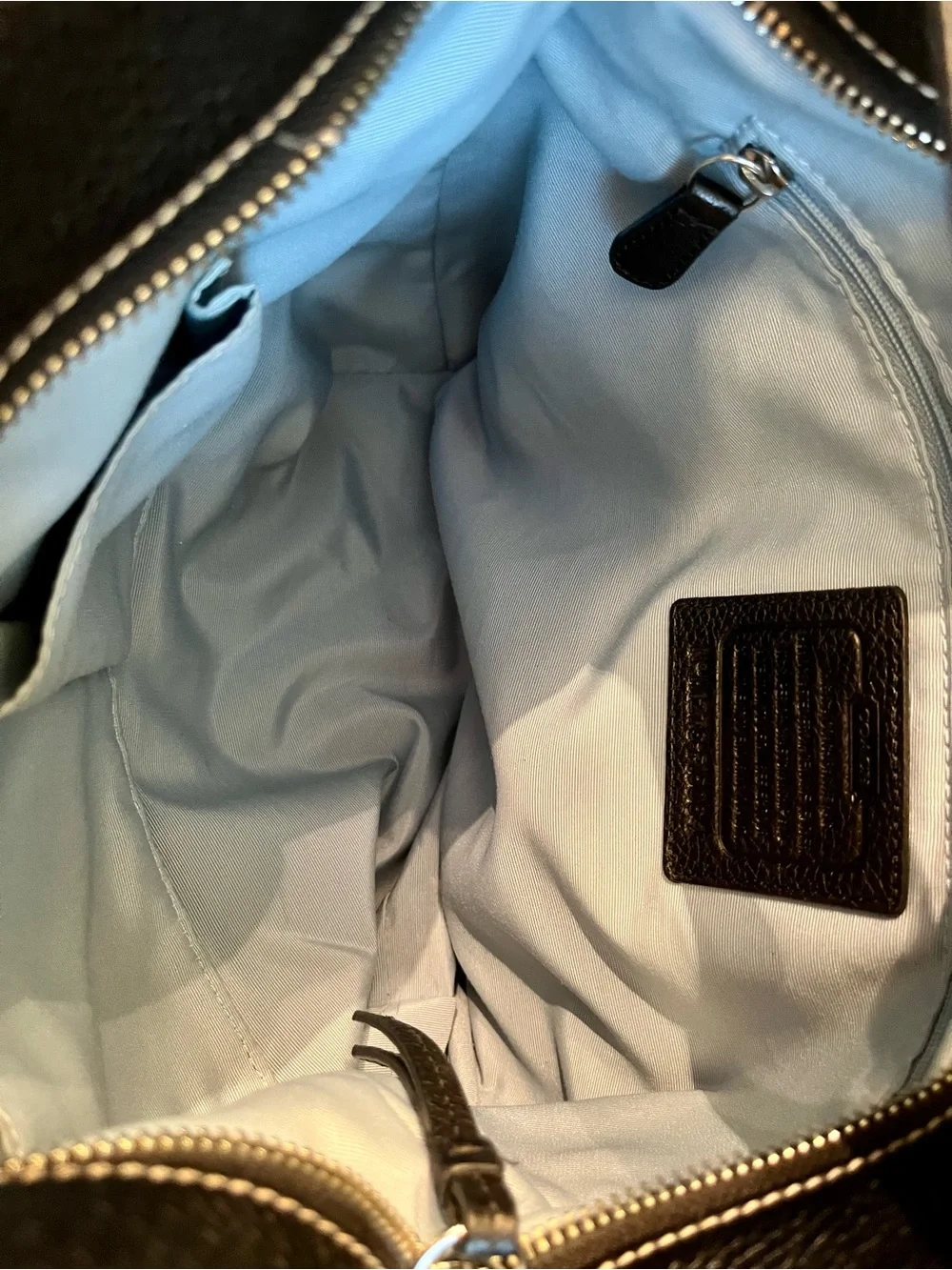 Coach Black Pebbled Leather Hobo Bag